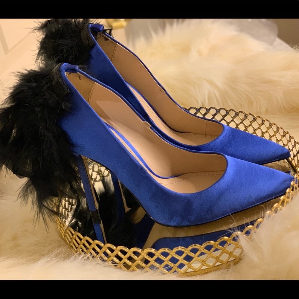 Feather Back Zara Heels